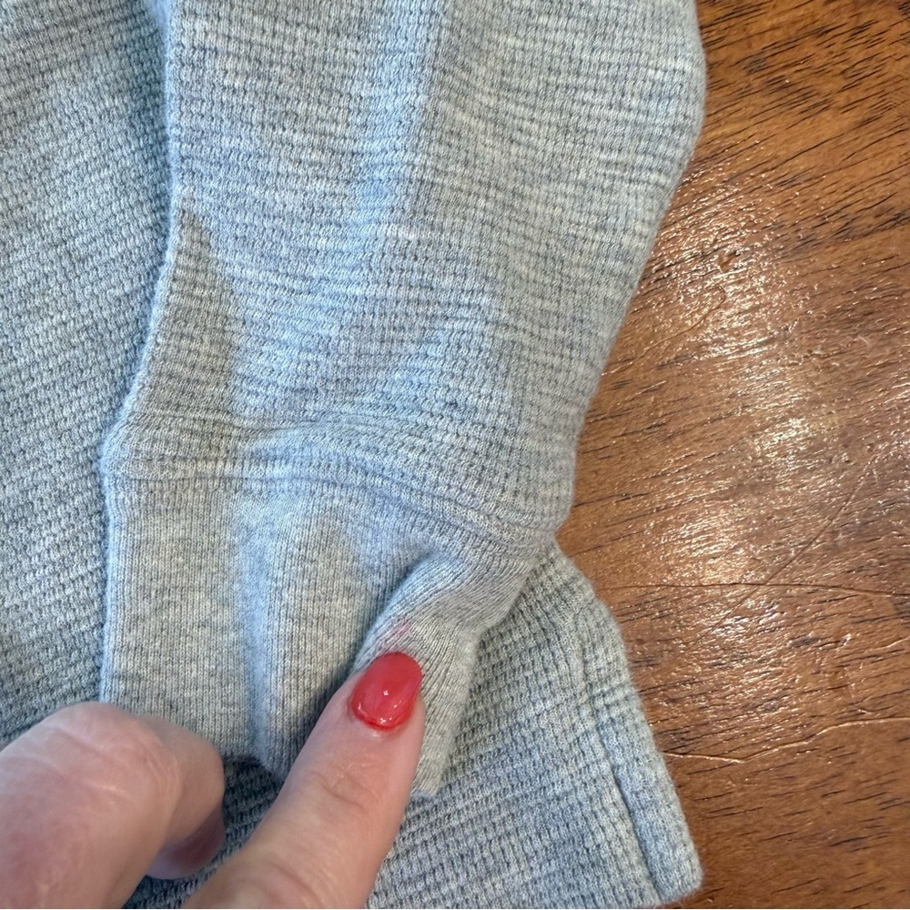 Polo Ralph Lauren Light Gray Kids' Half-Zip thermal pullover Sweater size 2/2T - Picture 4 of 5